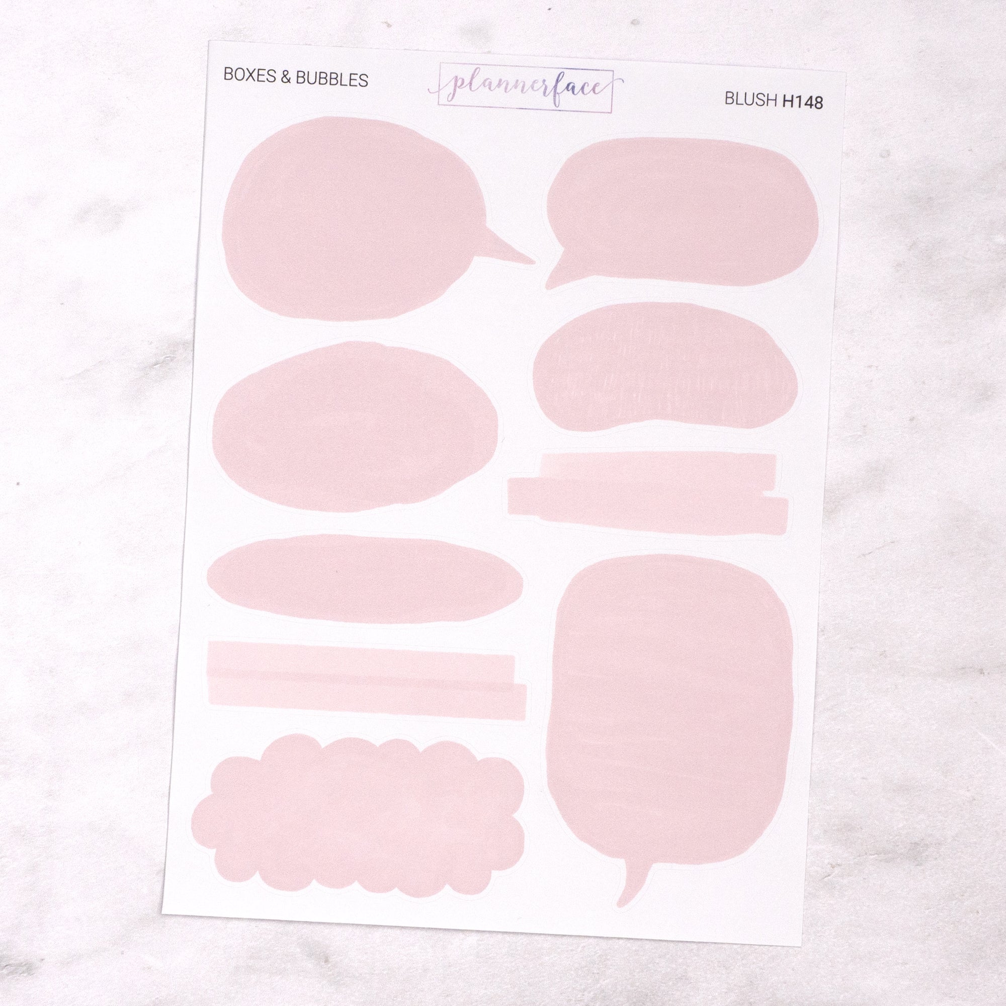 Boxes &amp; Bubbles Journalling Stickers