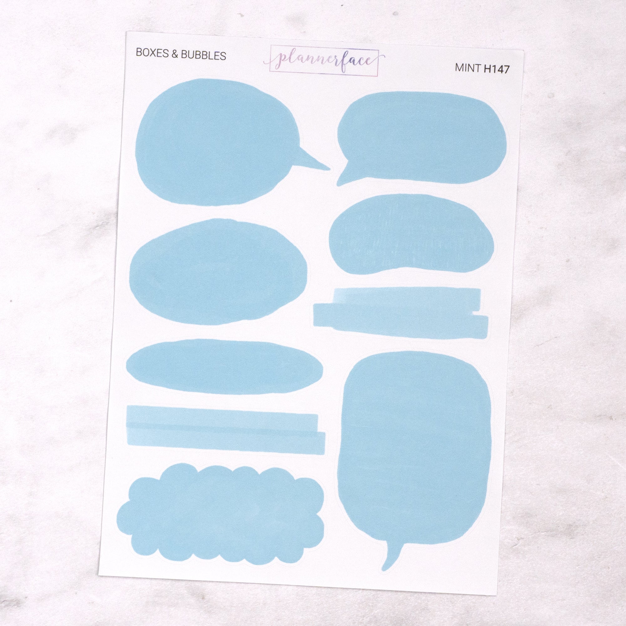 Boxes &amp; Bubbles Journalling Stickers