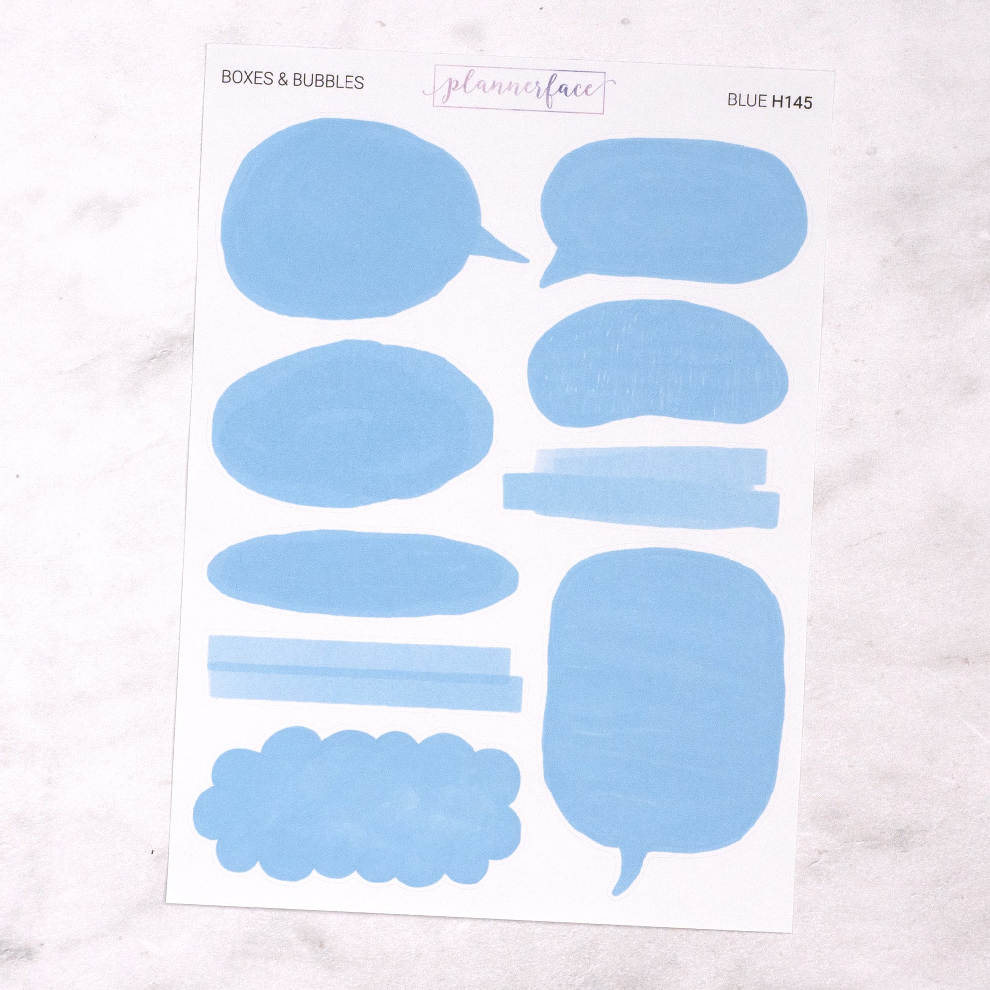 Boxes &amp; Bubbles Journalling Stickers
