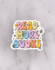 Read More Books Die Cut Vinyl Sticker