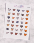Cat Multicolour Doodles by Plannerface