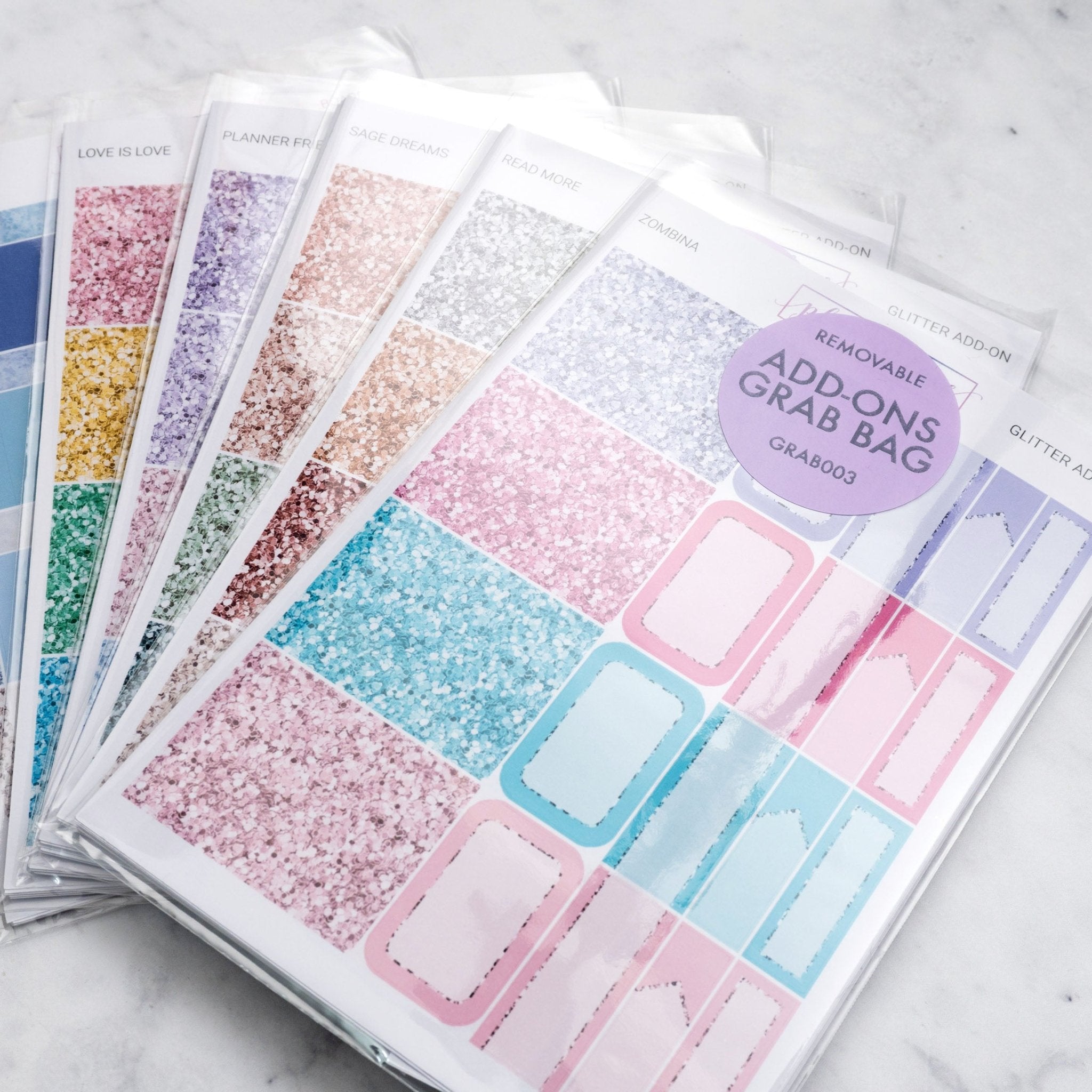 Add-ons Grab Bag (10 Sheets) by Plannerface