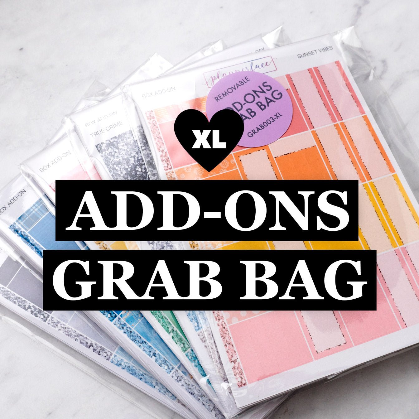 Add-ons Grab Bag (20 Sheets) - Plannerface
