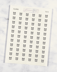 Alarm Transparent Icon Stickers by Plannerface