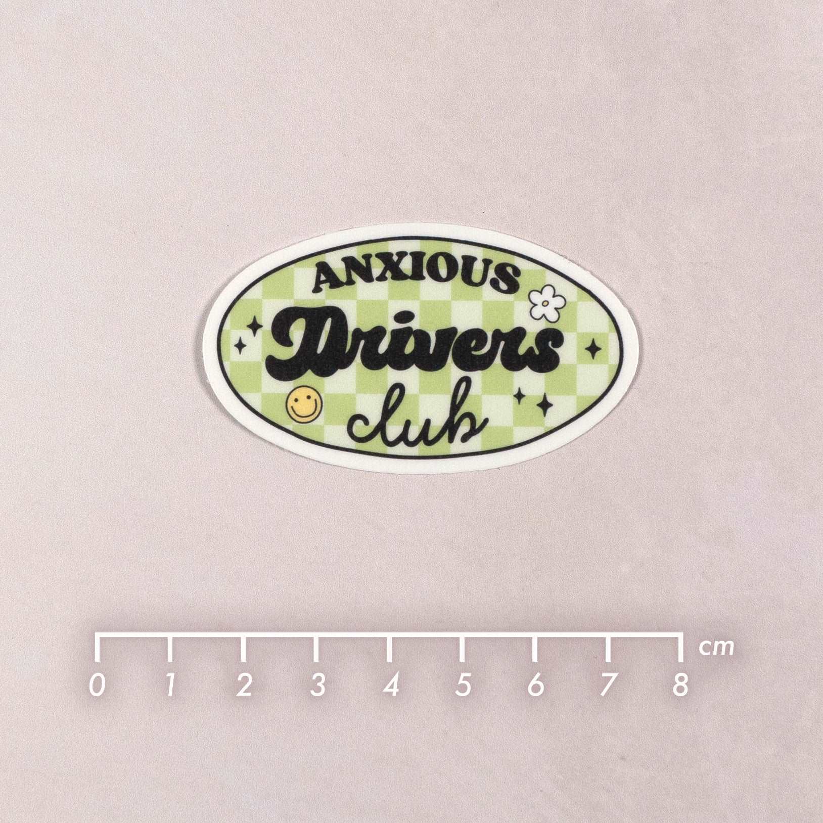 Anxious Drivers Club Die Cut Vinyl Sticker by Plannerface