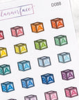 Baby Block Multicolour Doodles by Plannerface