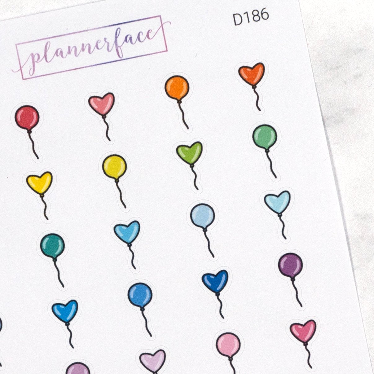 Balloon Multicolour Doodles by Plannerface