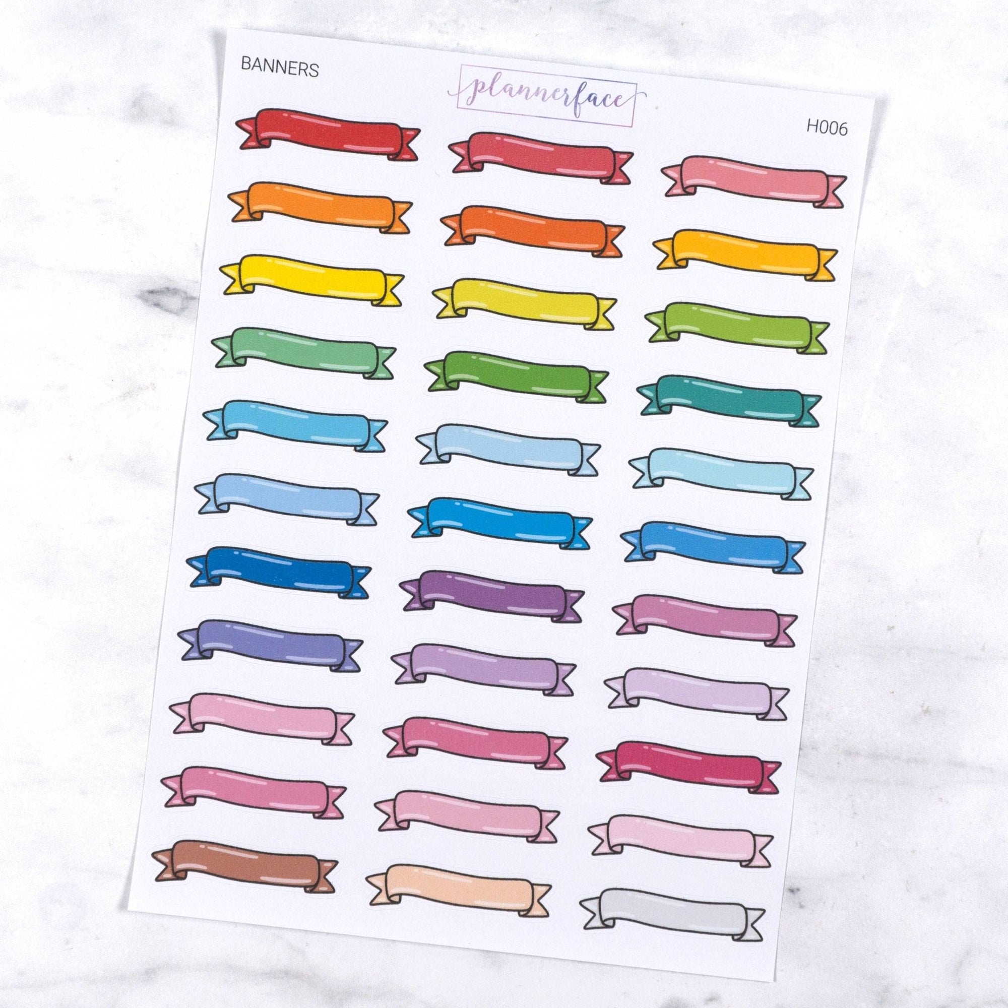 Banner Multicolour Stickers by Plannerface