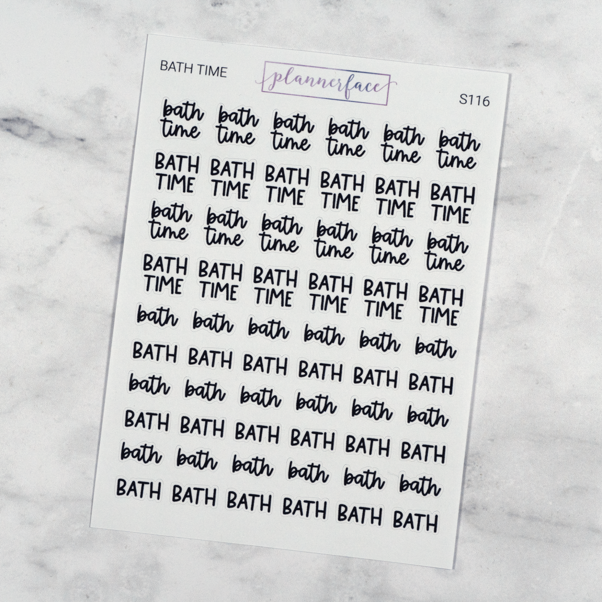 Bath Time | Scripts by Plannerface