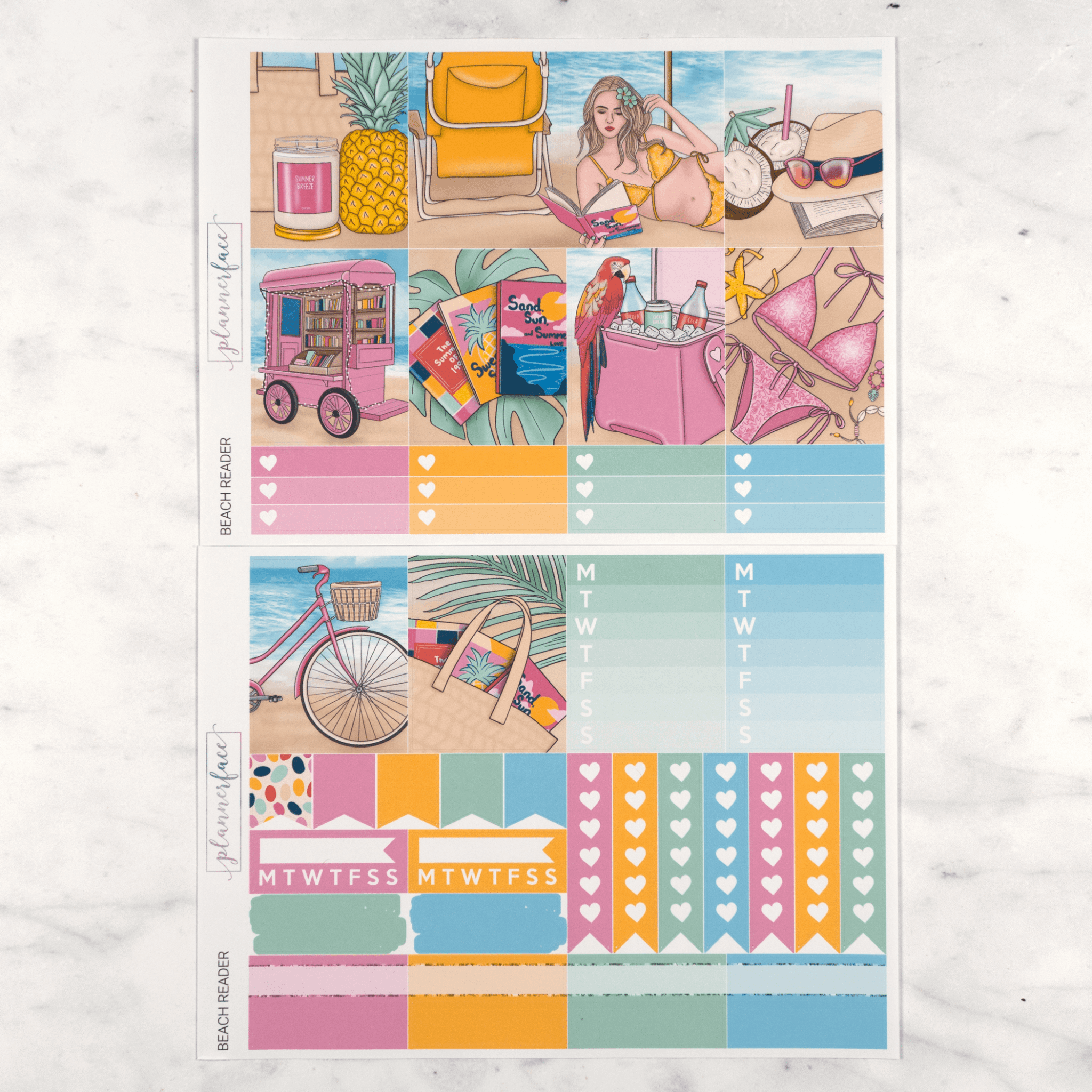 Beach Reader Weekly Kit by Plannerface