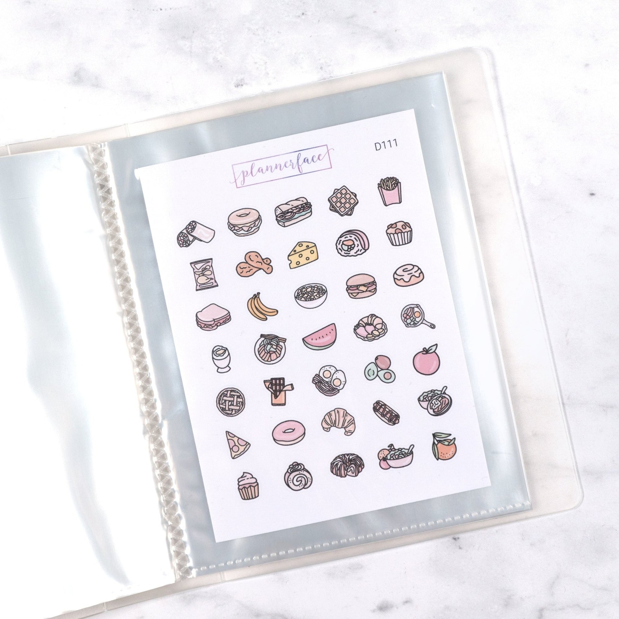 Blank Pocket Sticker Album (Small) by Plannerface