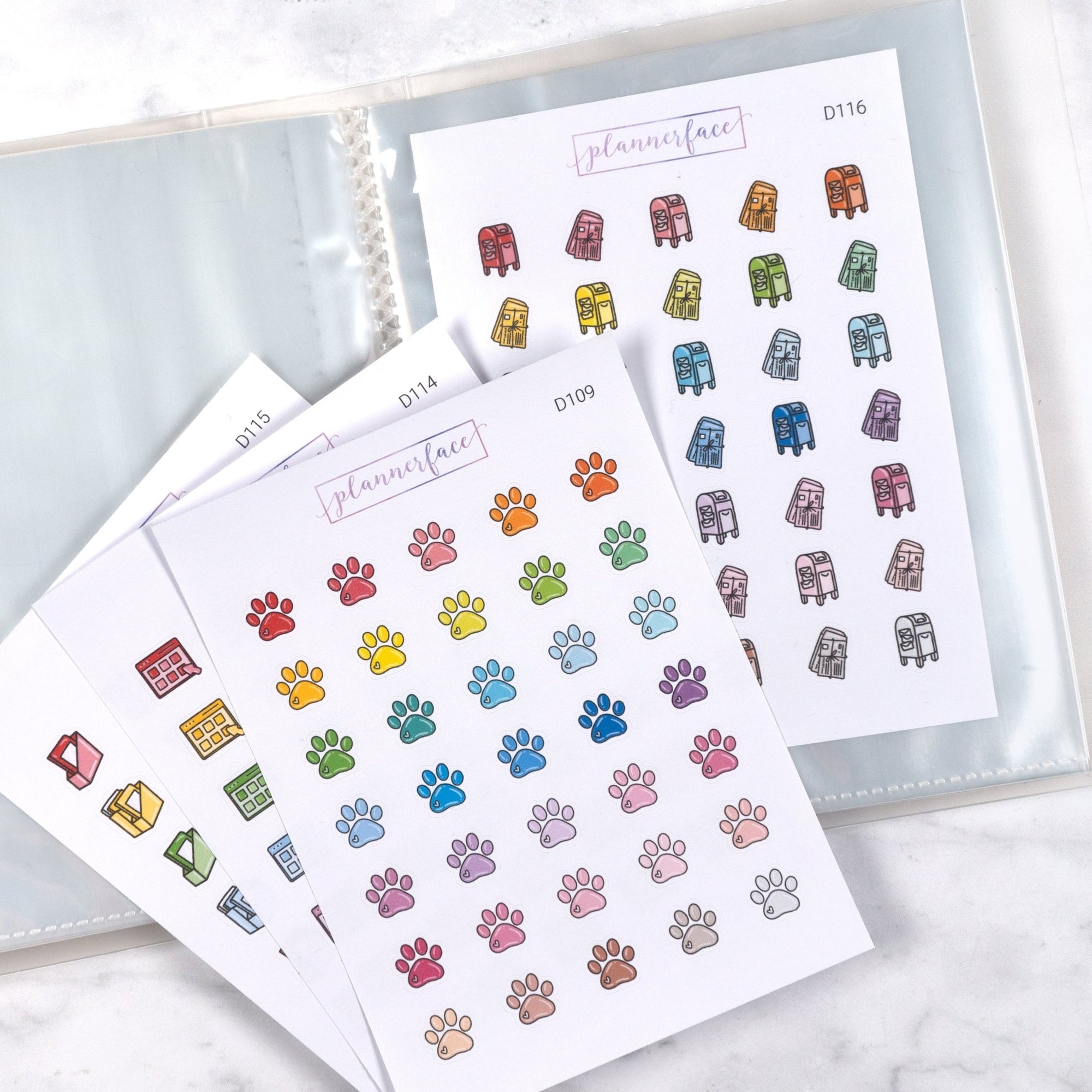 Blank Pocket Sticker Album (Small) by Plannerface