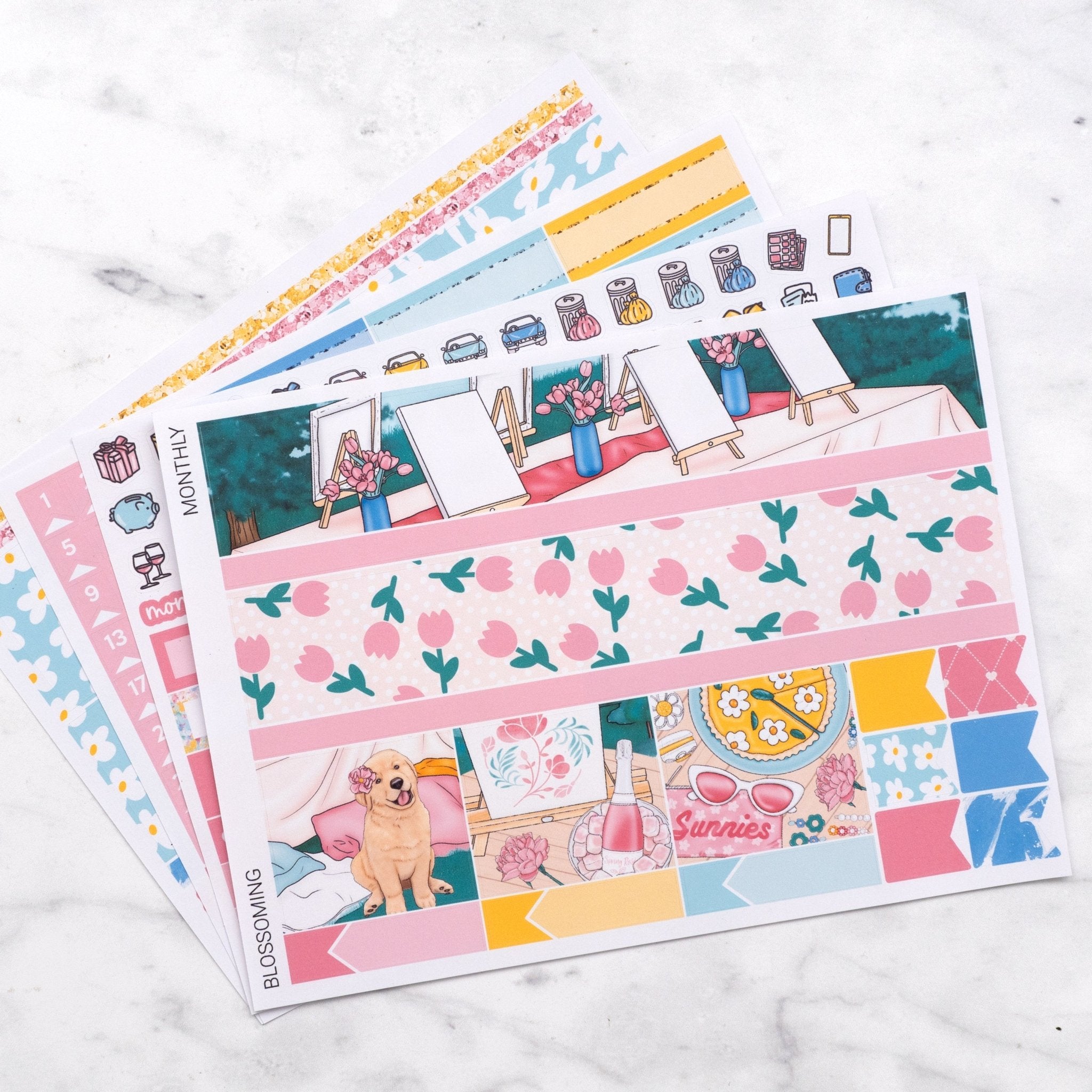 Blossoming Monthly Sticker Kit