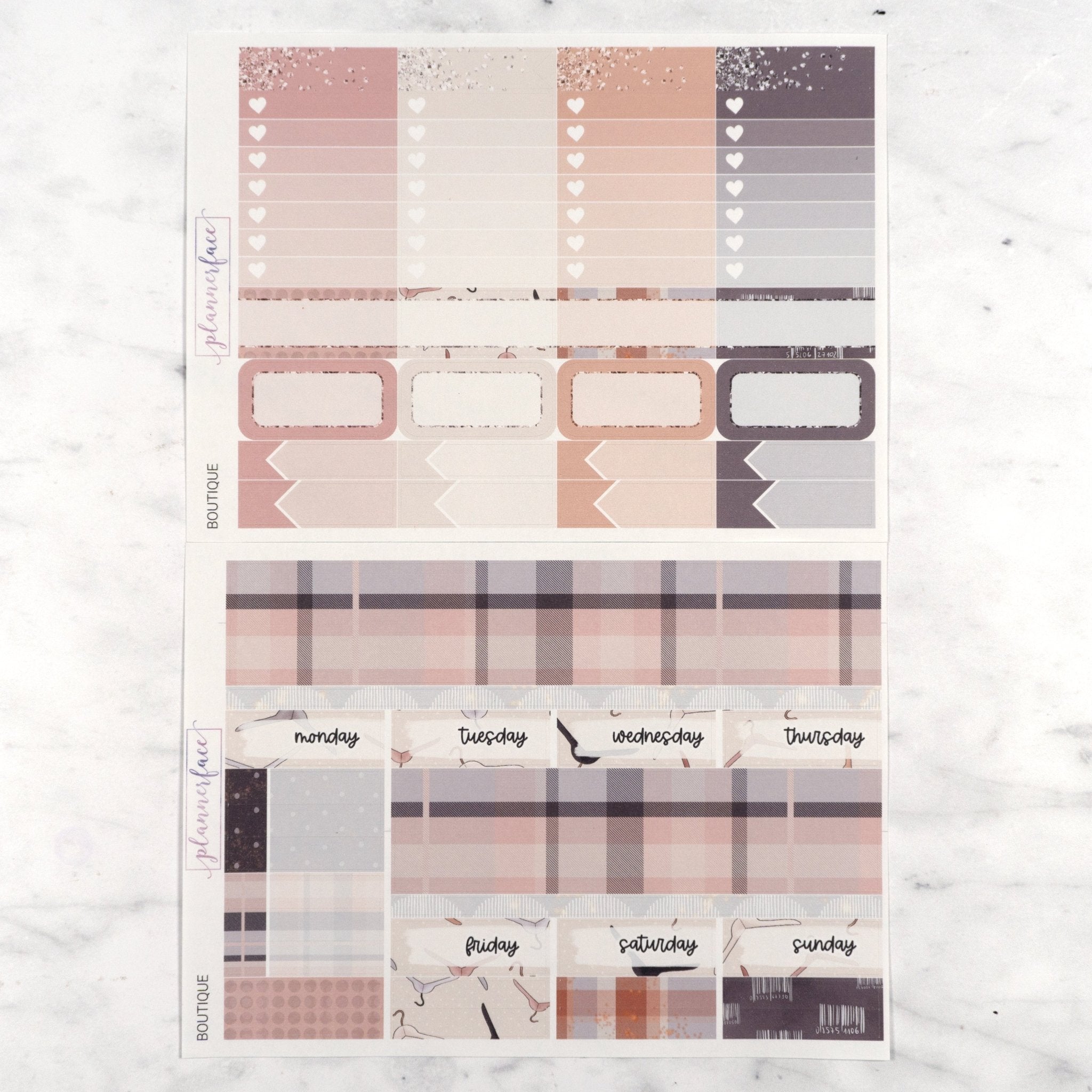 Boutique Weekly Kit by Plannerface