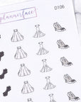 Bride & Groom Multicolour Doodles by Plannerface