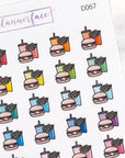 Burger Meal Multicolour Doodles by Plannerface