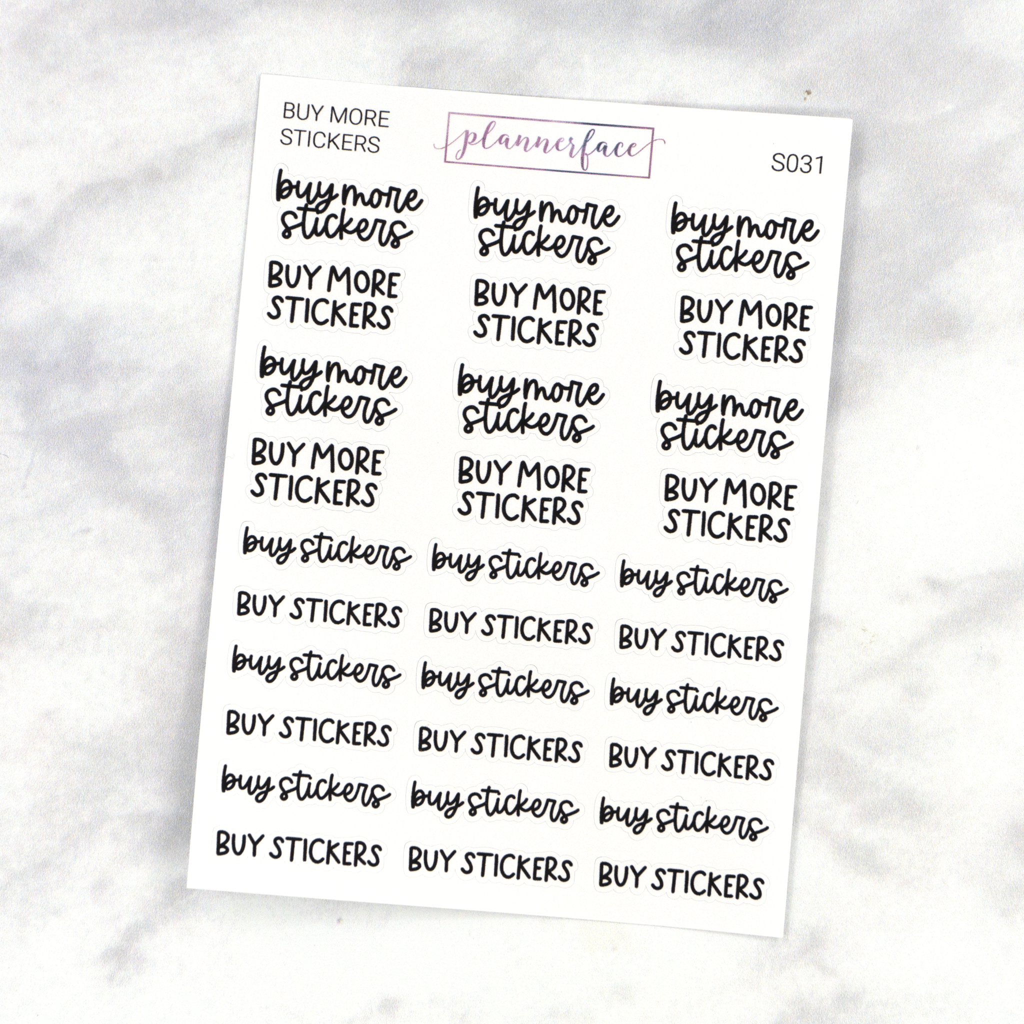 Buy More Stickers | Scripts by Plannerface