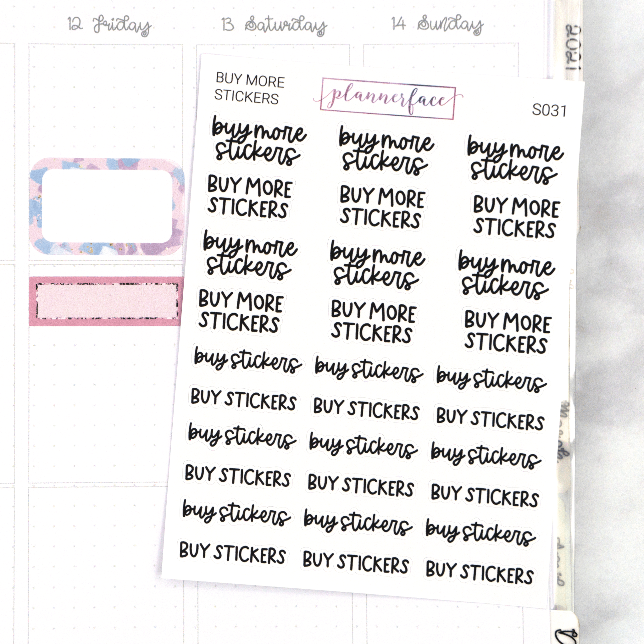 Buy More Stickers | Scripts by Plannerface