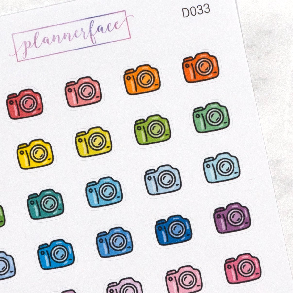Camera Multicolour Doodles by Plannerface