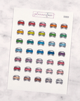 Car Multicolour Doodles by Plannerface