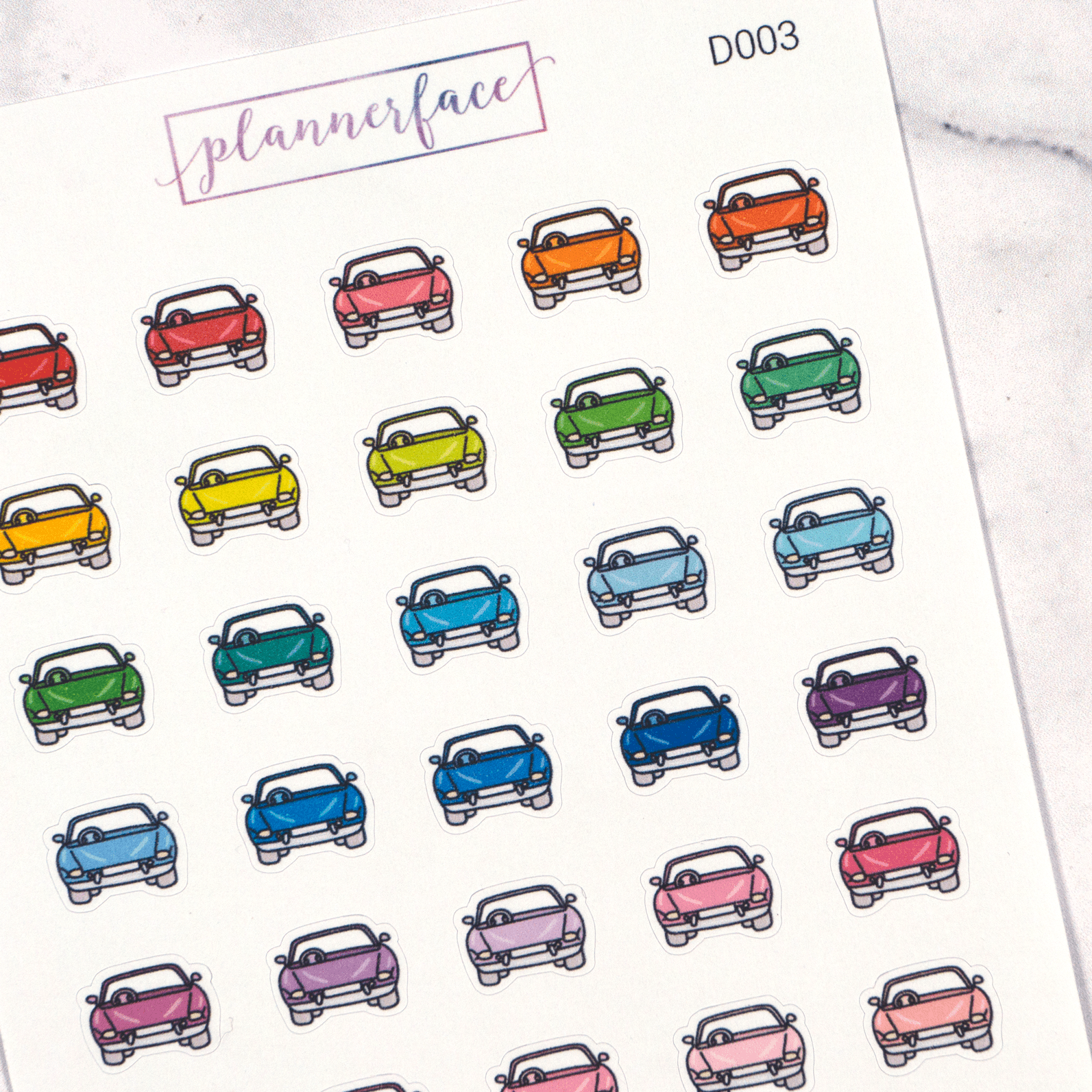 Car Multicolour Doodles by Plannerface