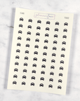 Car Transparent Icon Stickers by Plannerface