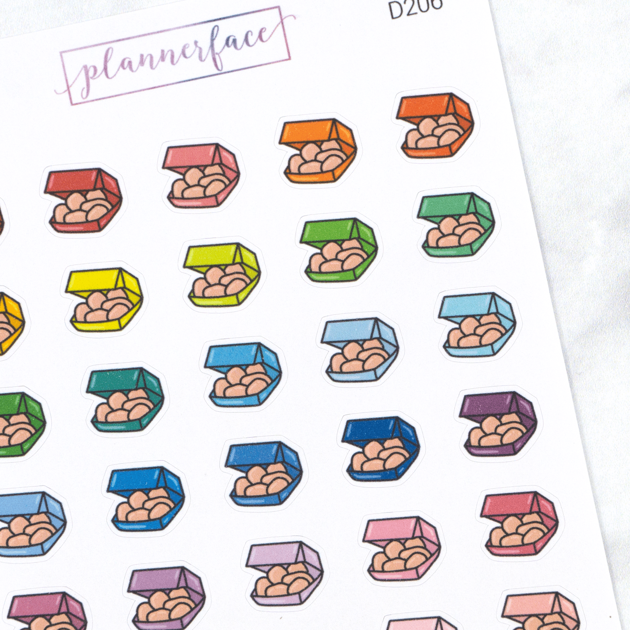 Chicken Nuggets Multicolour Doodles by Plannerface