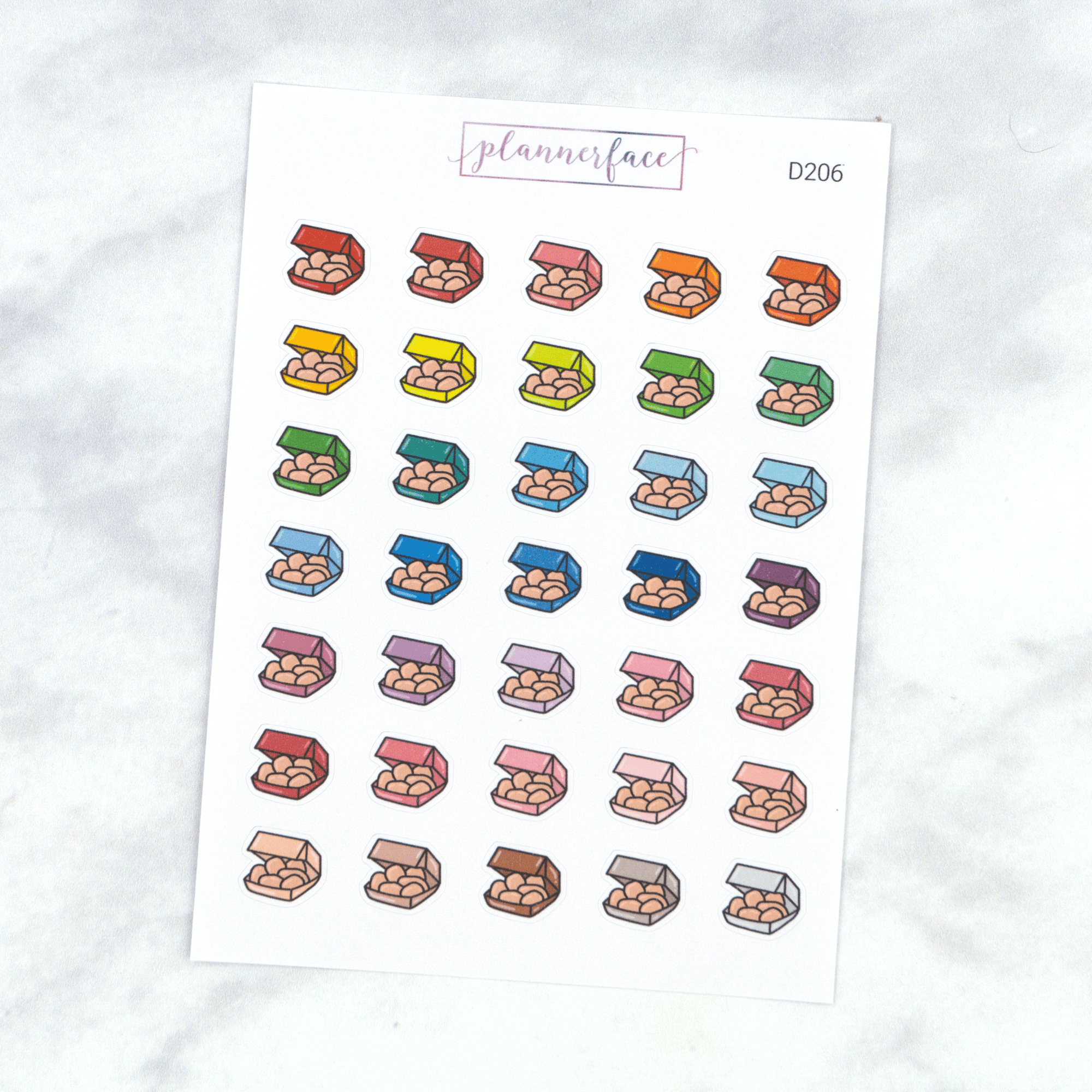 Chicken Nuggets Multicolour Doodles by Plannerface