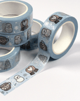 Chilly Winter | Silver Foiled Doodle Washi Tape by Plannerface