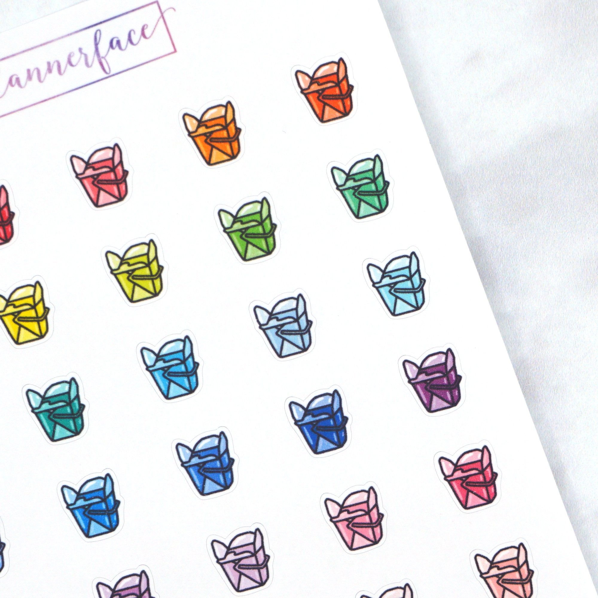 Chinese Takeaway Multicolour Doodles by Plannerface