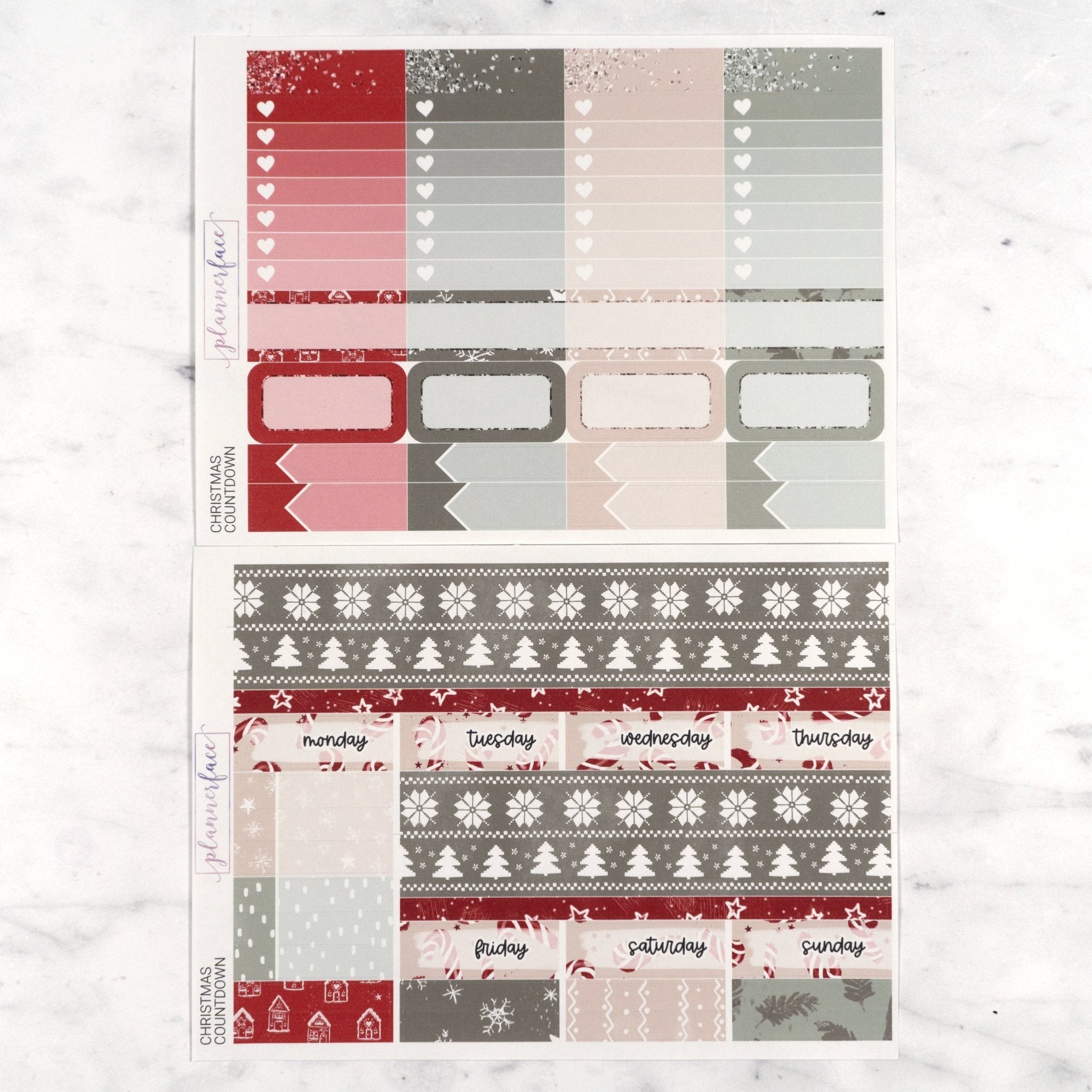 Christmas Countdown Weekly Kit by Plannerface
