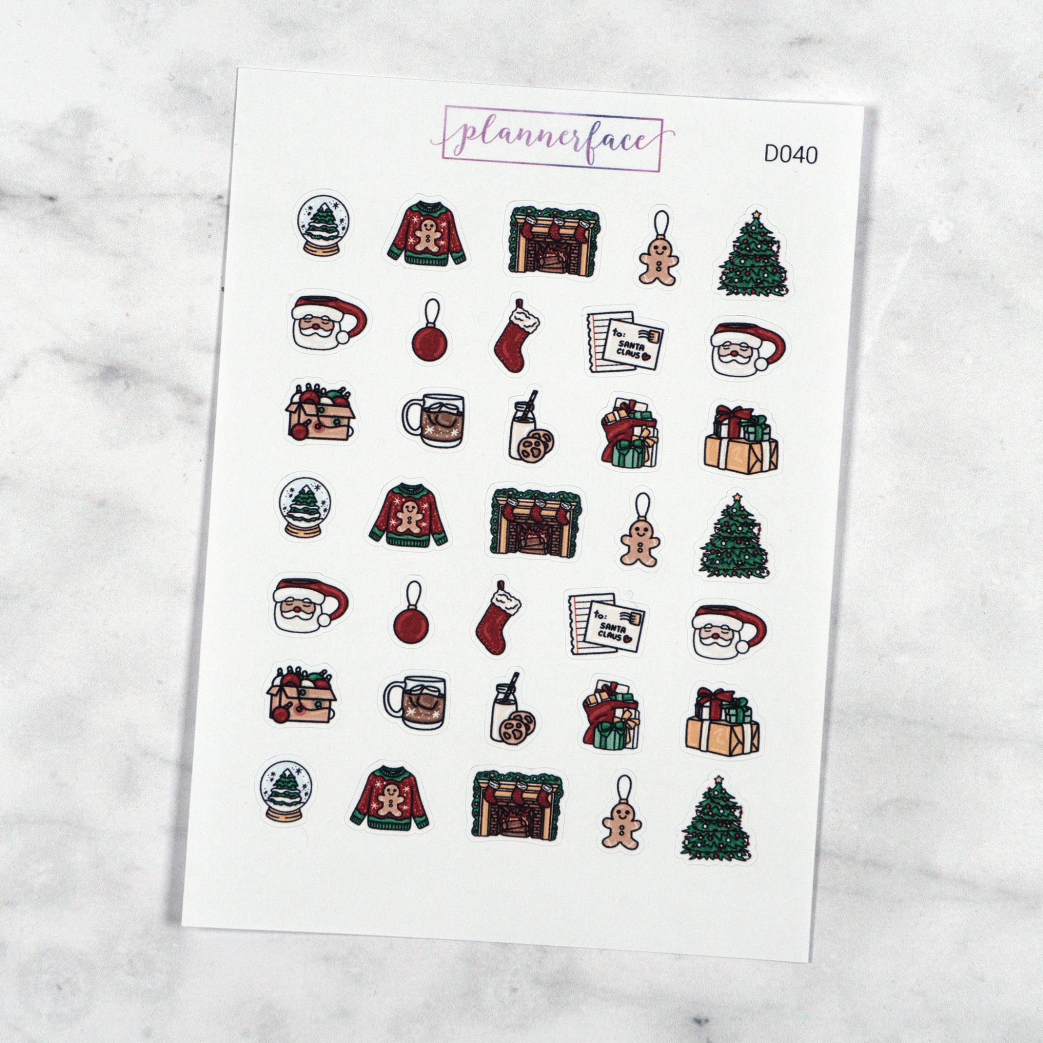 Christmas Doodle Sampler (Traditional) by Plannerface