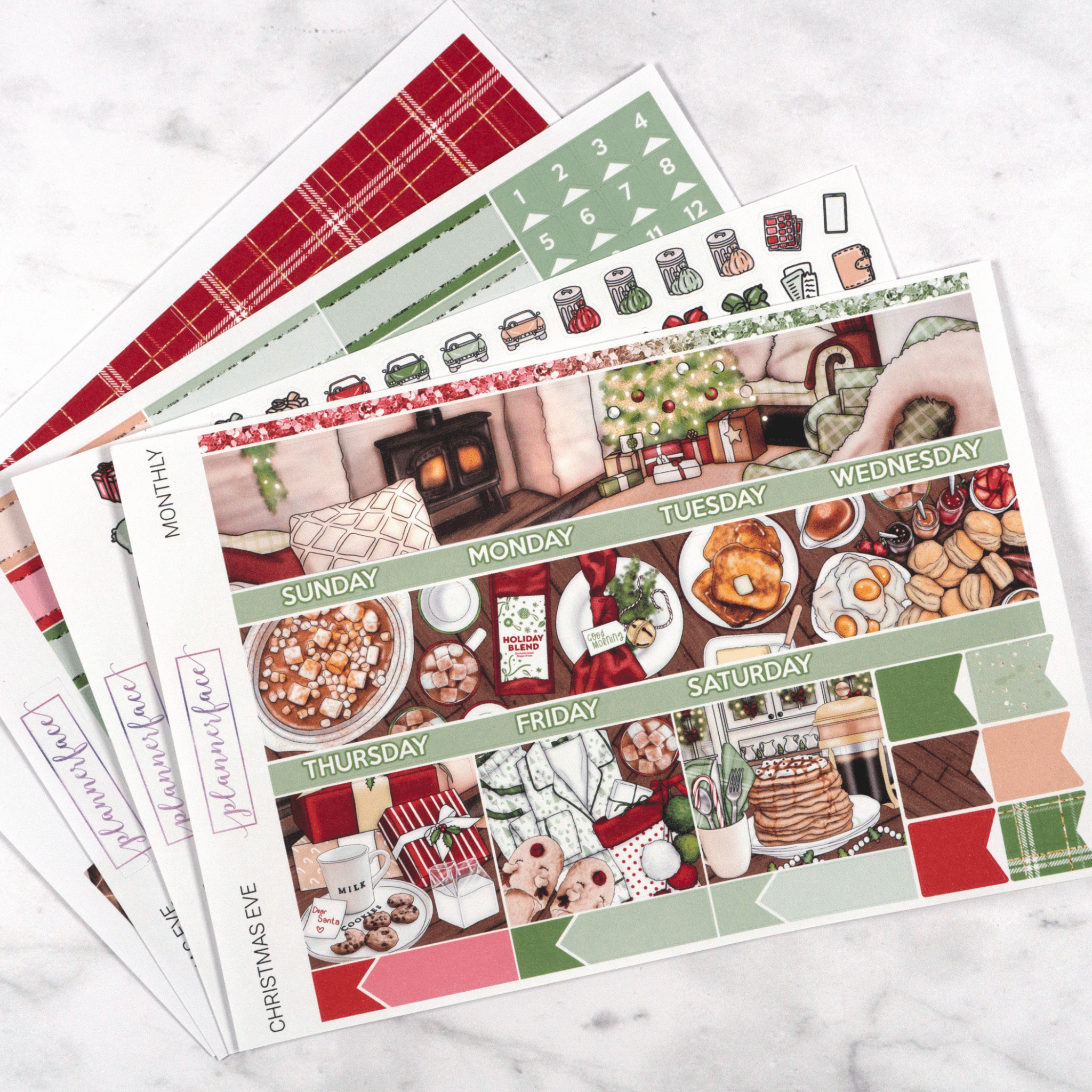Christmas Eve Monthly Kit by Plannerface