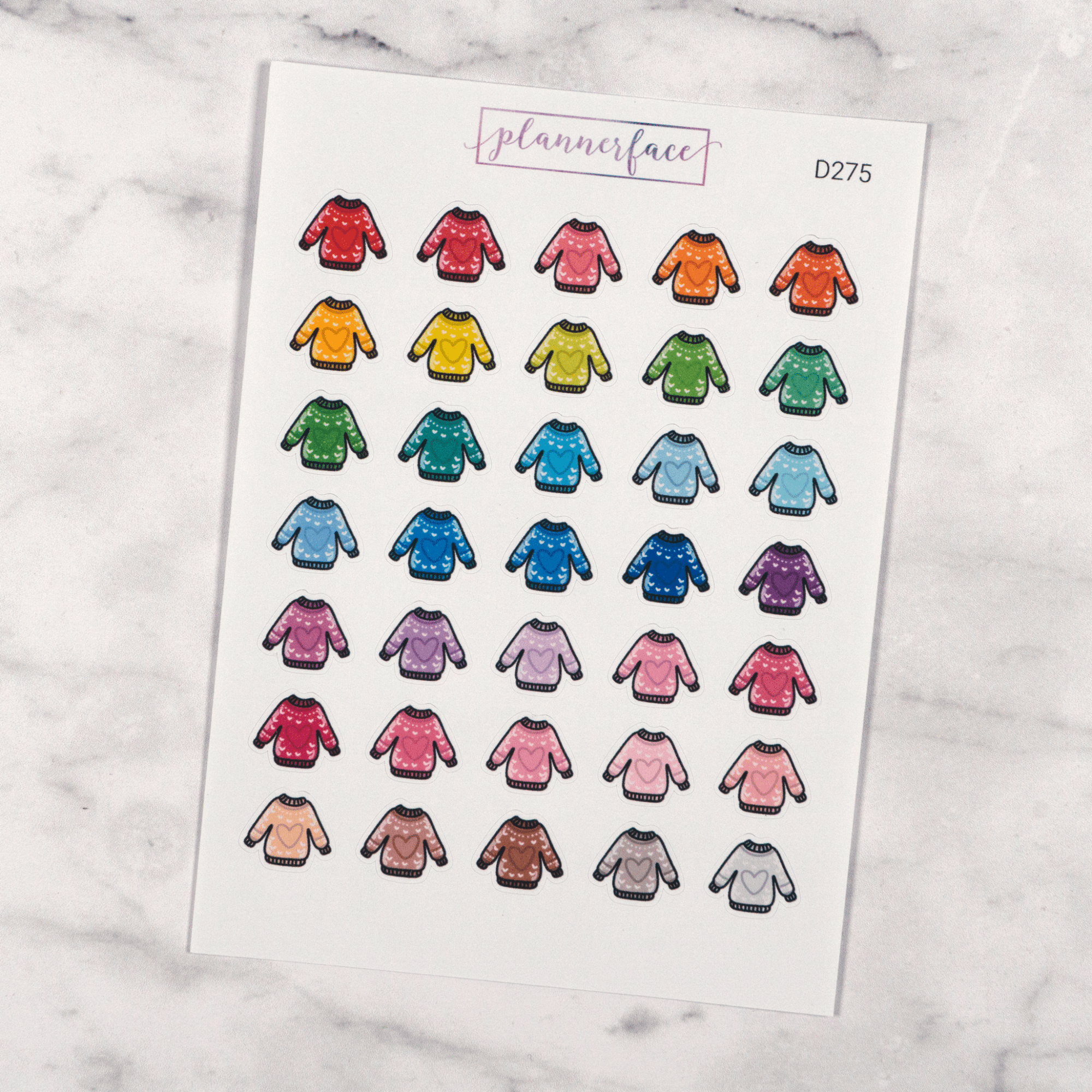 Christmas Jumpers #1 Multicolour Doodles by Plannerface