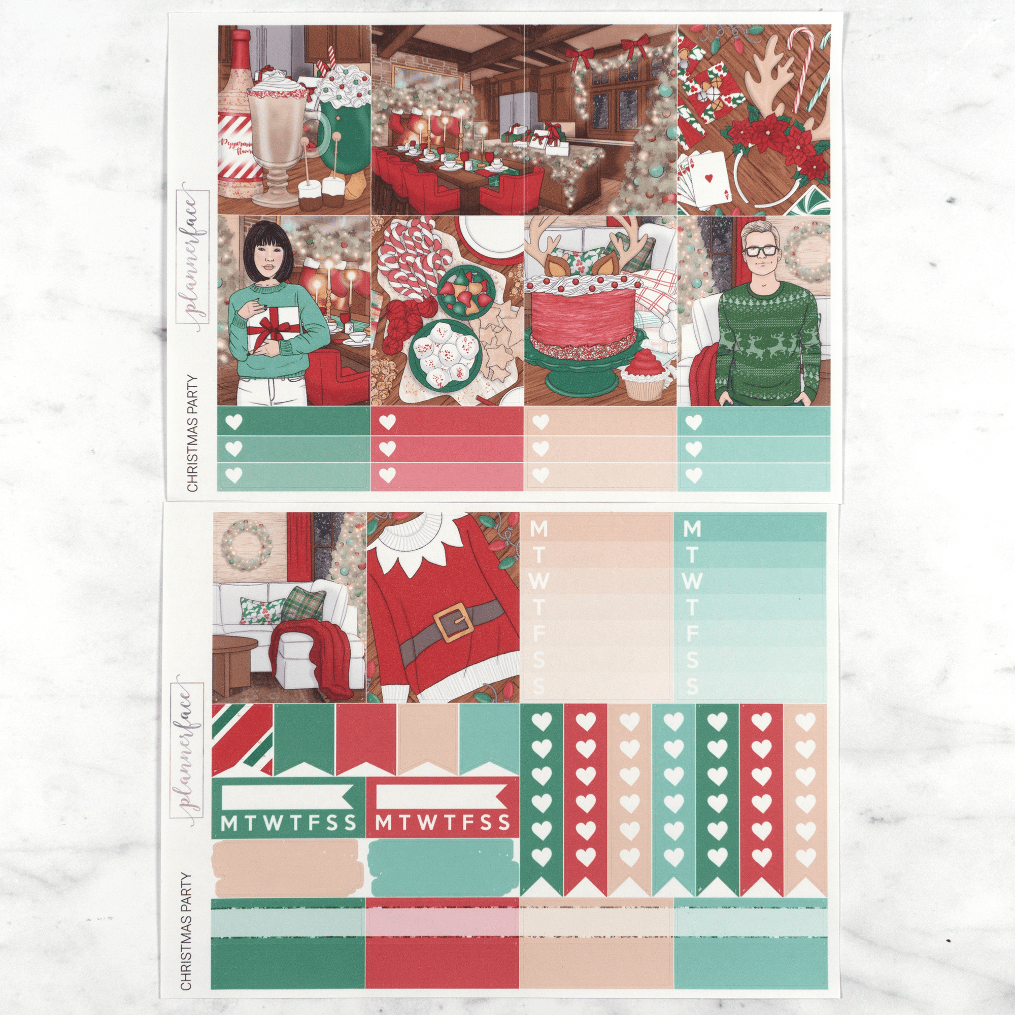 Christmas Party Weekly Kit by Plannerface