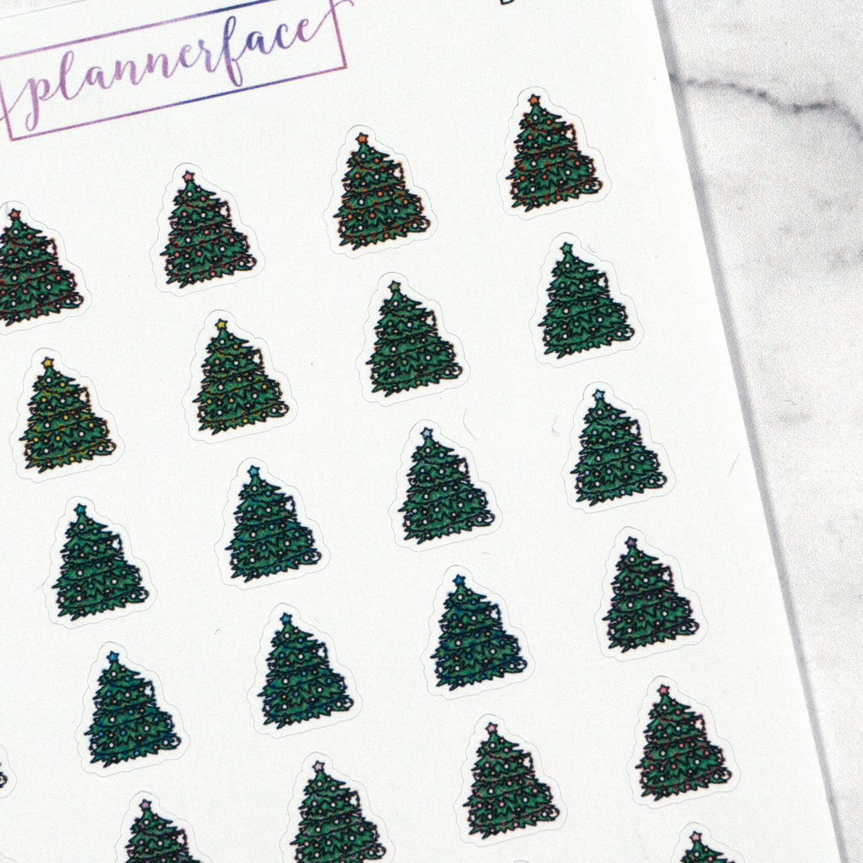 Christmas Tree Doodles by Plannerface