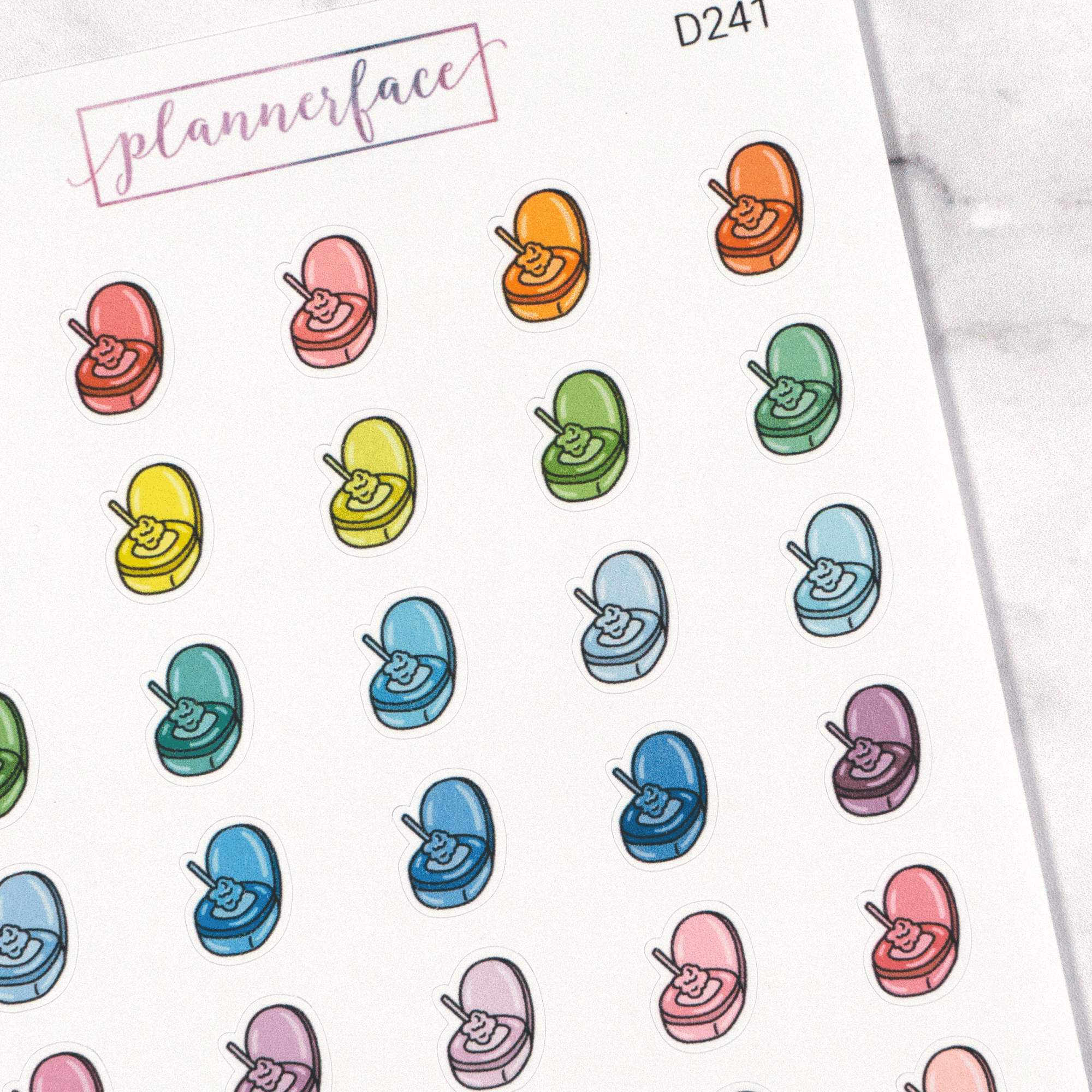 Clean Toilet Multicolour Doodles by Plannerface