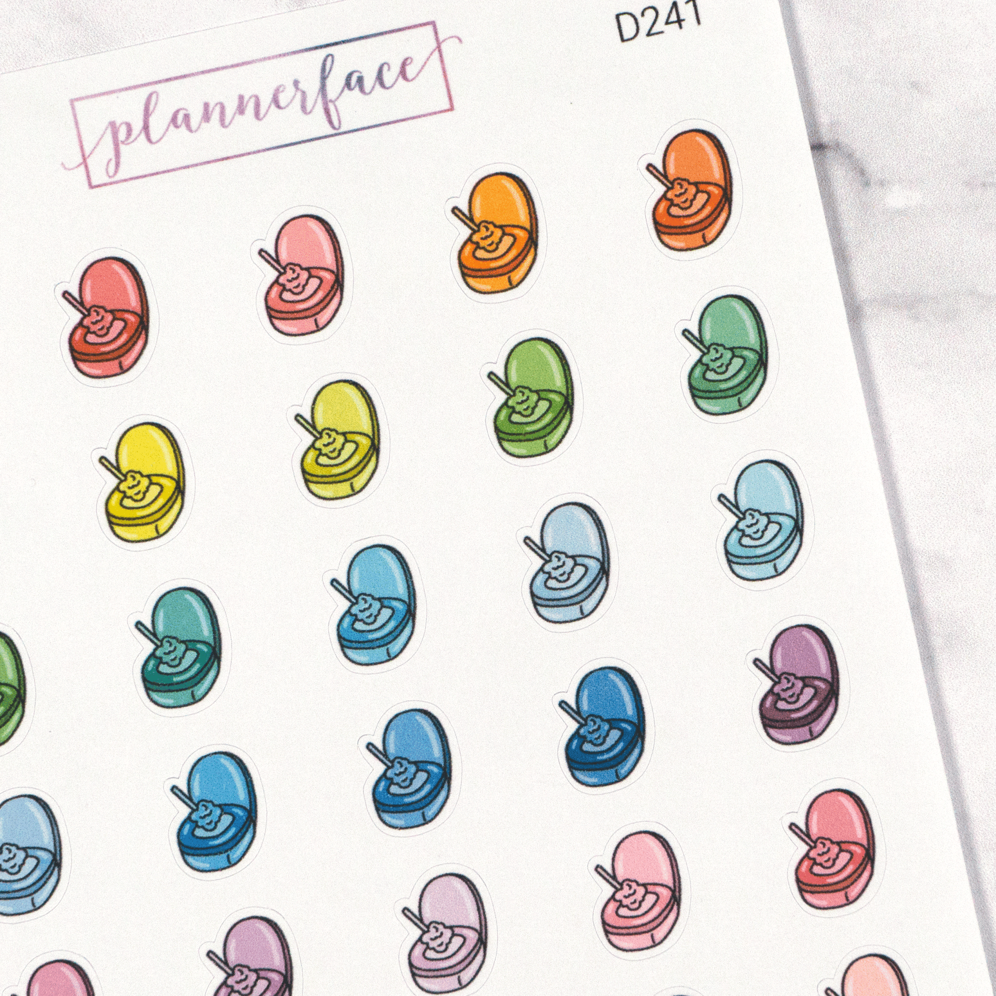 Clean Toilet Multicolour Doodles by Plannerface