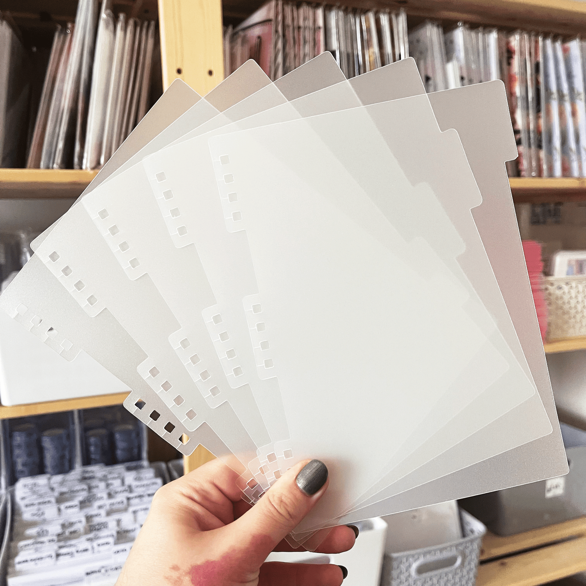 Clear Divider Set for Reusable Sticker Albums by Plannerface