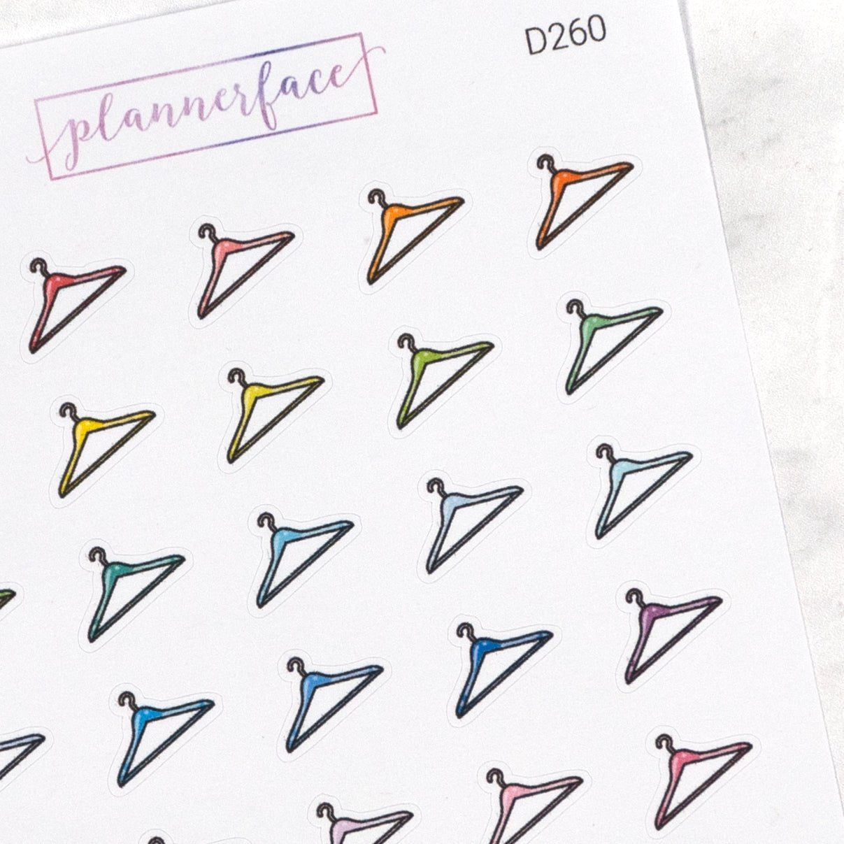 Clothes Hanger Multicolour Doodles by Plannerface