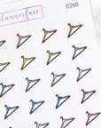 Clothes Hanger Multicolour Doodles by Plannerface