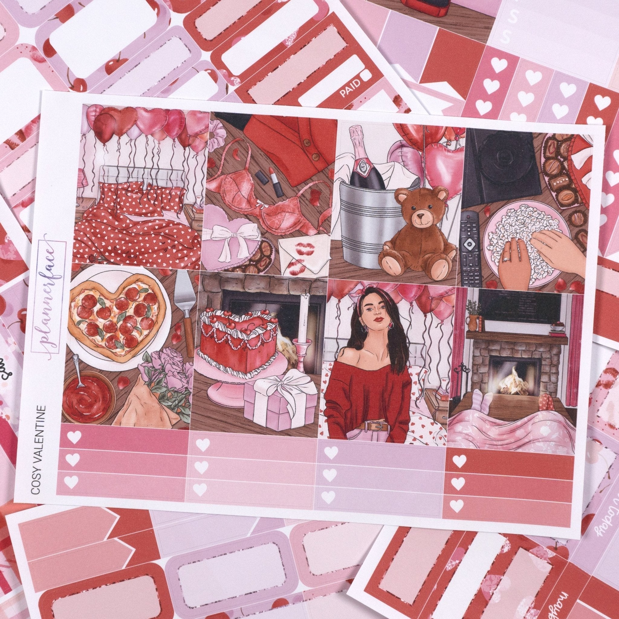 Cosy Valentine Weekly Kit by Plannerface
