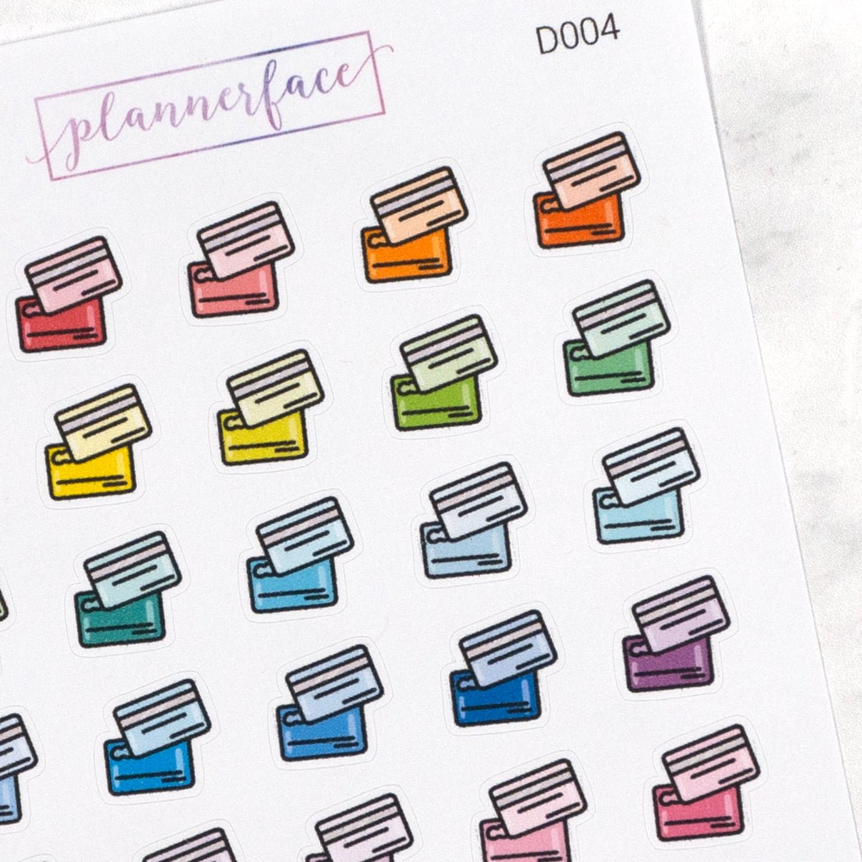 Credit Card Multicolour Doodles by Plannerface