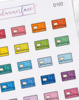 Credit Card Multicolour Doodles by Plannerface