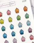 Cupcake Multicolour Doodles by Plannerface