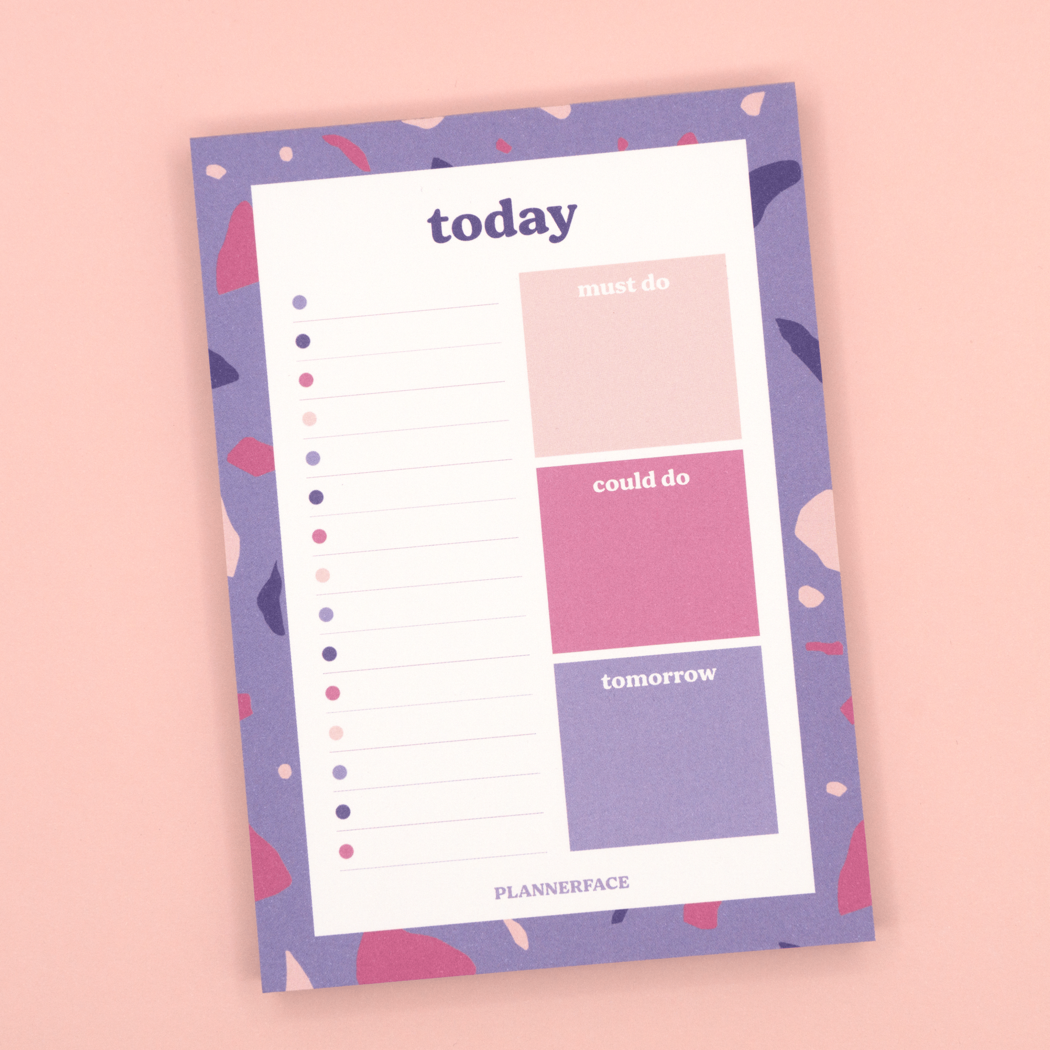 Daily Terrazzo A6 Notepad by Plannerface