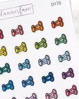 Dumbbell Multicolour Doodles by Plannerface