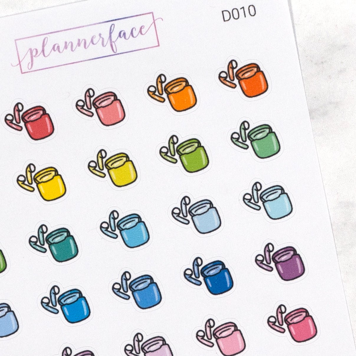 Earphones Multicolour Doodles by Plannerface