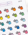Earphones Multicolour Doodles by Plannerface