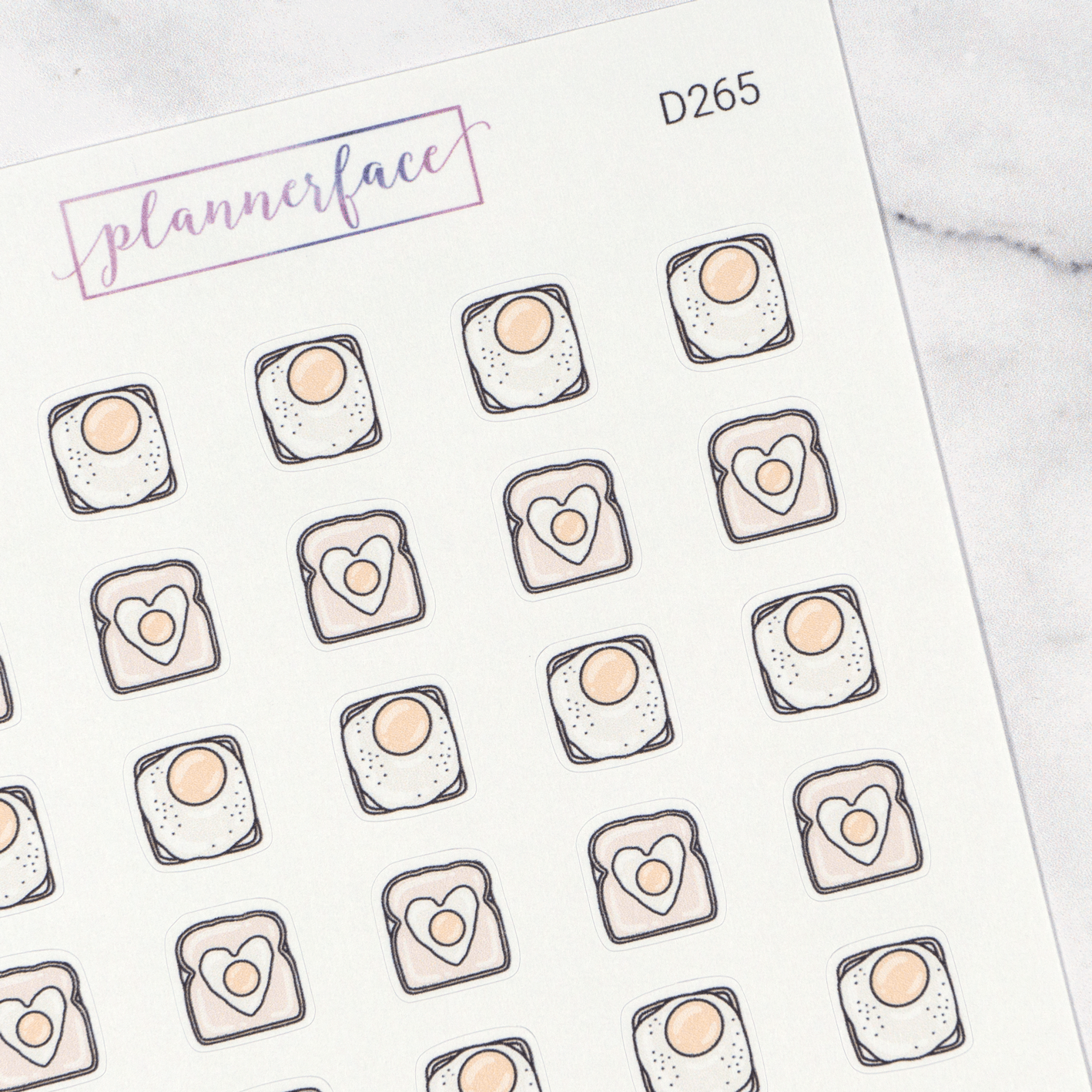 Egg On Toast Multicolour Doodles by Plannerface